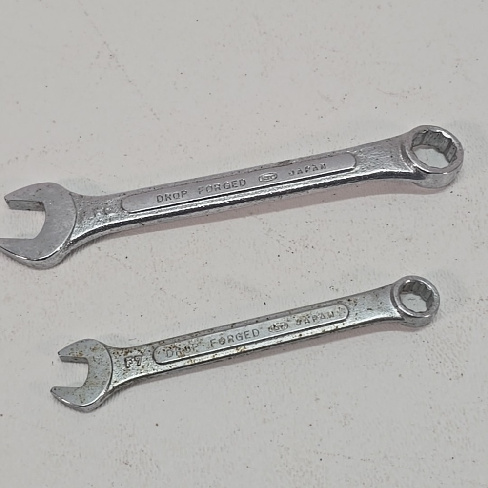 2 Fuller Japan KTC‎ Combination Metric Wrenches 12 Point 10mm & 7mm - Picture 5 of 9